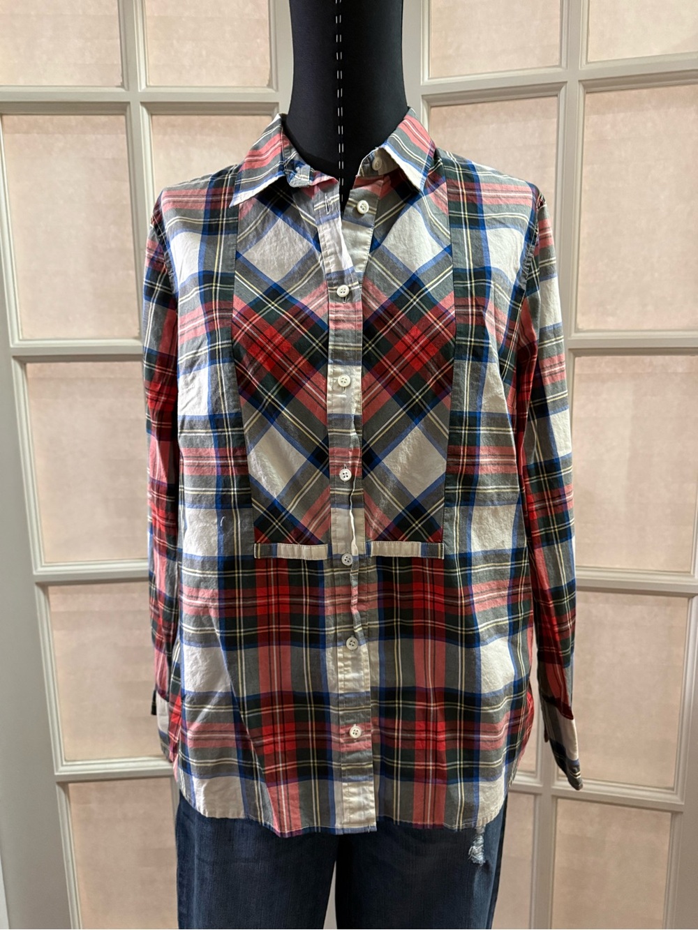 J. Crew Multicolor Plaid Button-Up Shirt